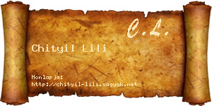 Chityil Lili névjegykártya
